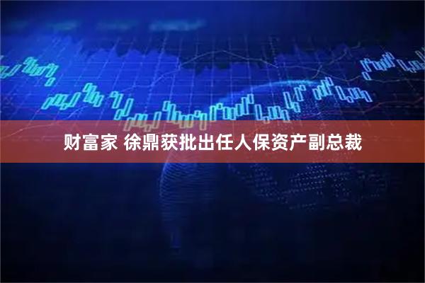 财富家 徐鼎获批出任人保资产副总裁