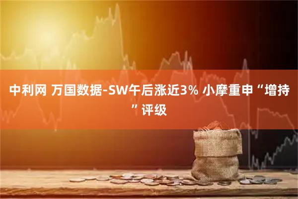 中利网 万国数据-SW午后涨近3% 小摩重申“增持”评级