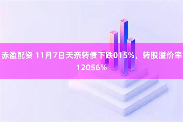 赤盈配资 11月7日天奈转债下跌015%，转股溢价率12056%